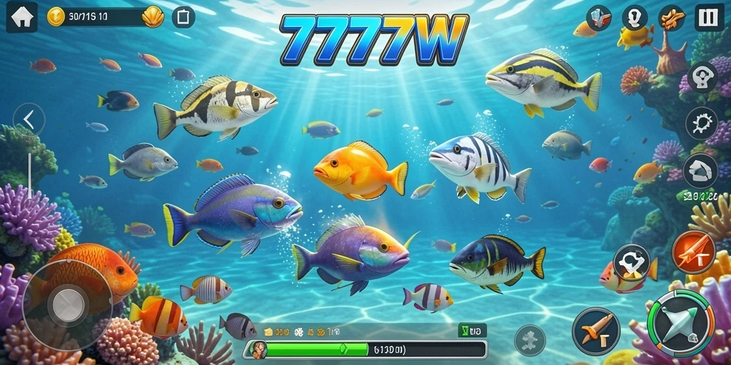 Screenshot utama menampilkan aksi seru dalam permainan Tembak Ikan.