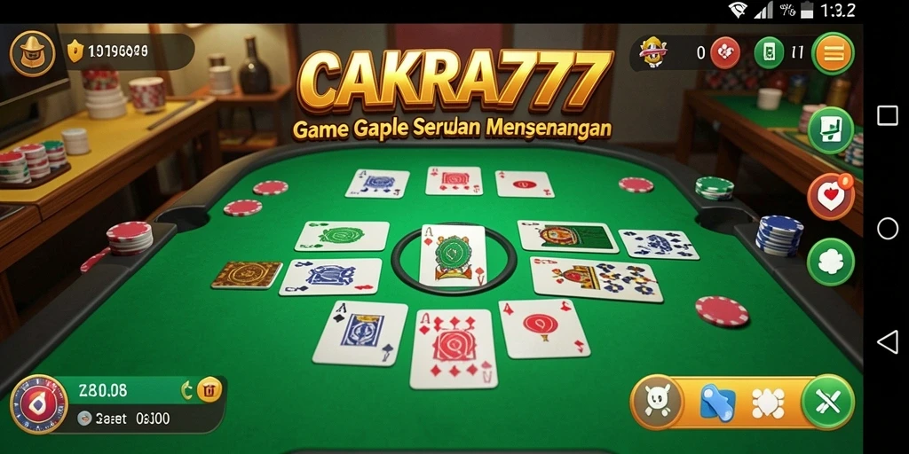 Tampilan seru dan gameplay kartu Gaple yang menarik.