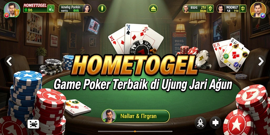 Gameplay Poker yang seru dan mendebarkan di HOMETOGEL.