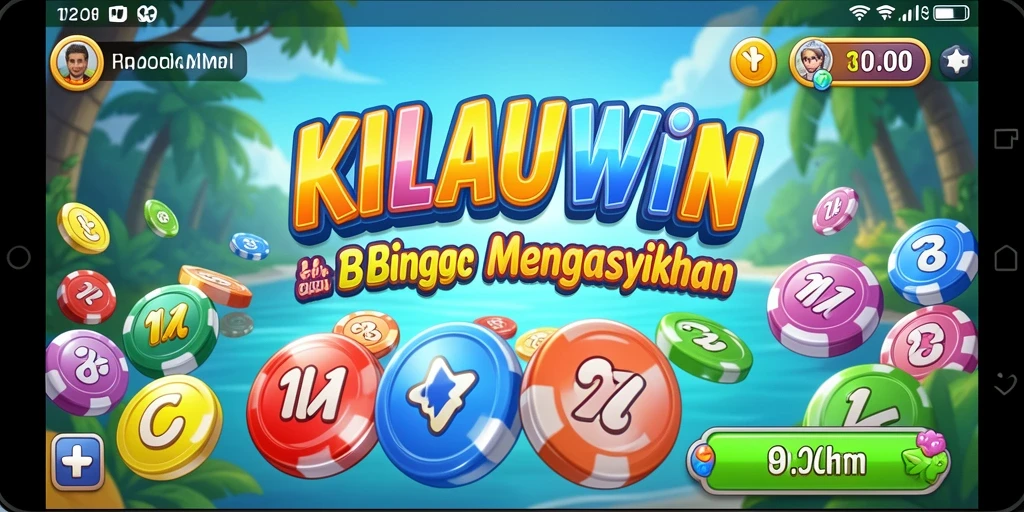 Tampilan utama gameplay KILAUWIN dengan grafik Bingo yang menarik.