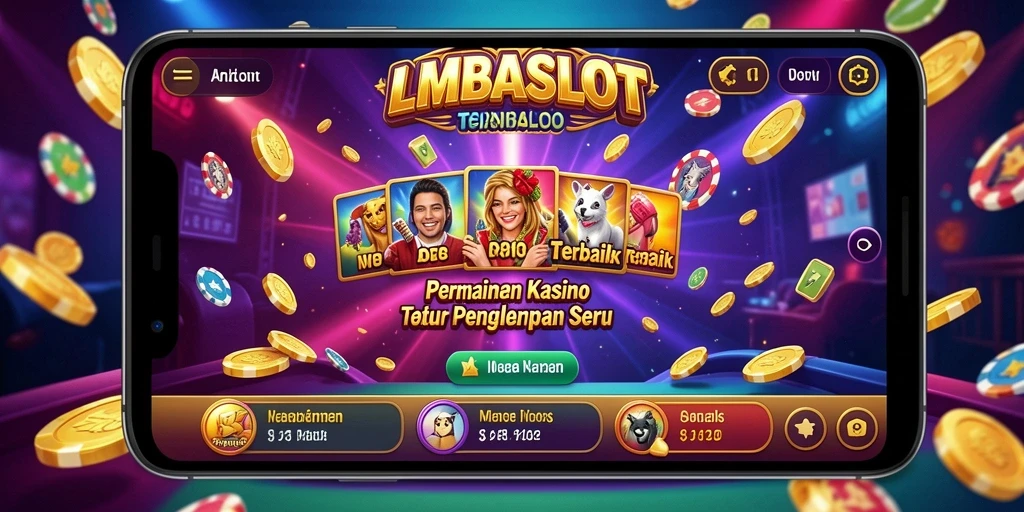 Tampilan menarik dari gameplay LMBASLOT yang seru dan mengasyikkan.