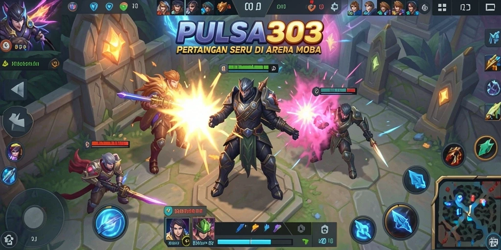 Visual gameplay PULSA303 yang menegangkan di arena pertempuran.