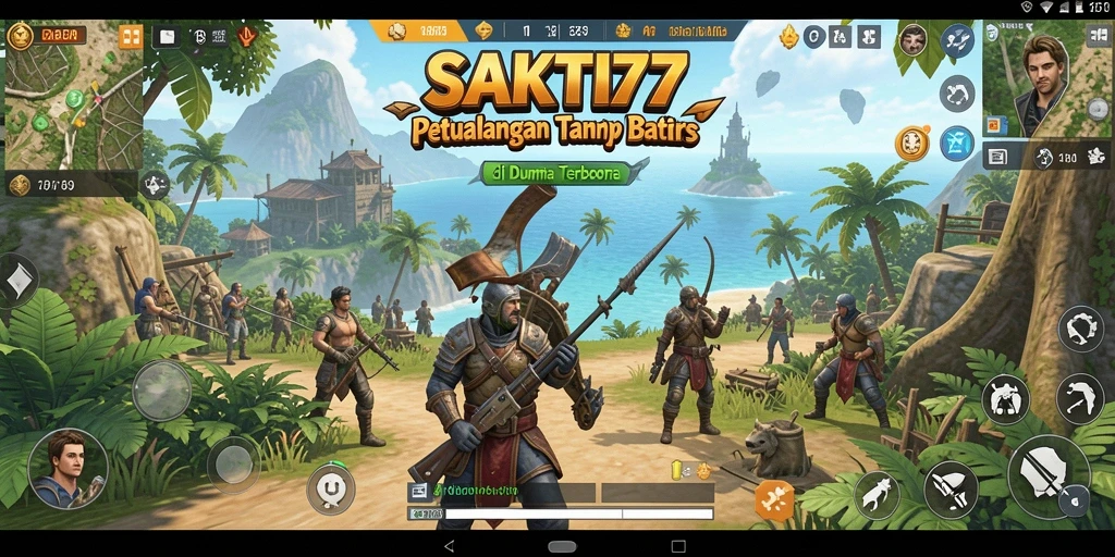 Tampilan gameplay SAKTI77 di dunia terbuka yang luas dan menarik.