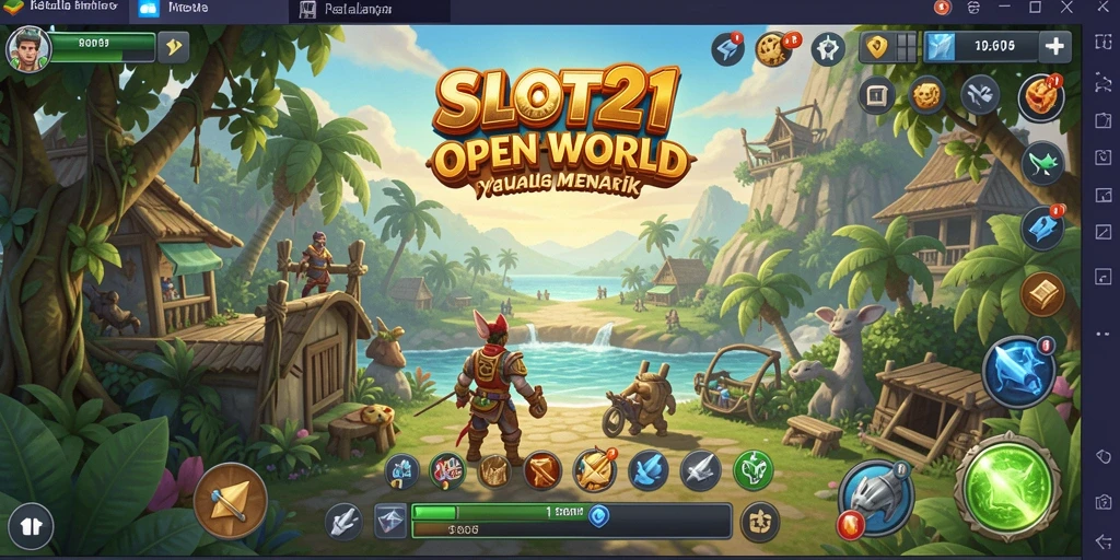 Tampilan gameplay menarik dari SLOT21 dalam dunia Open World.