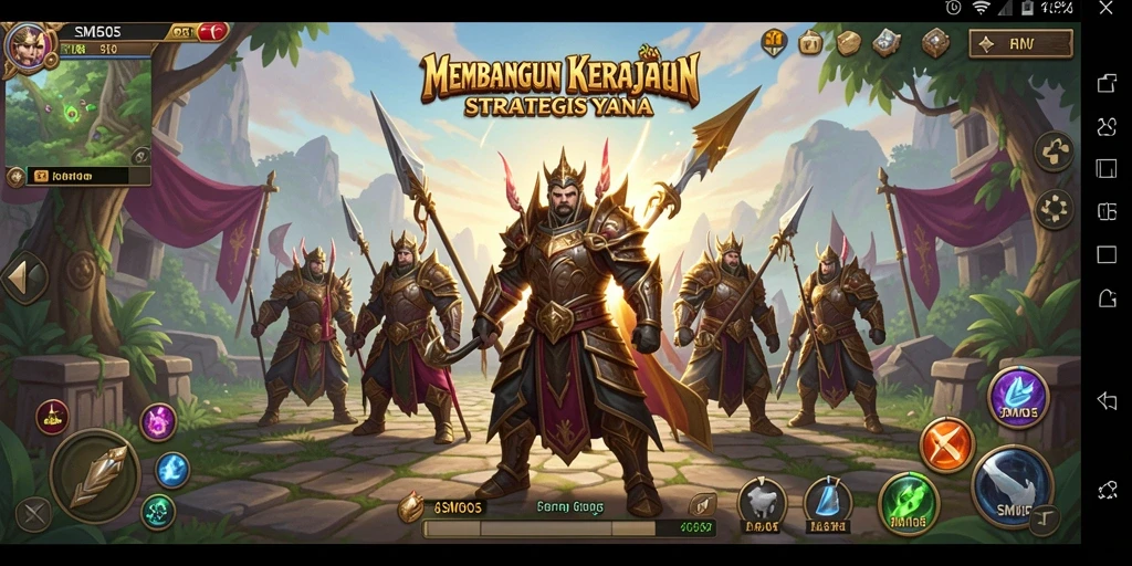Tampilan gameplay strategis yang menakjubkan dalam SM605.